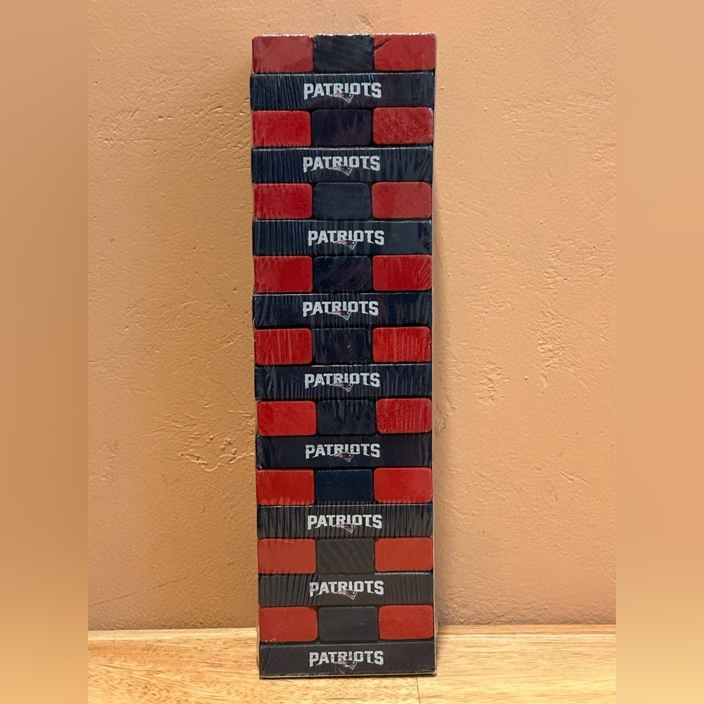 NFL New England Patriots Team Stackable Blocks Game made by Fanatics. NWTS